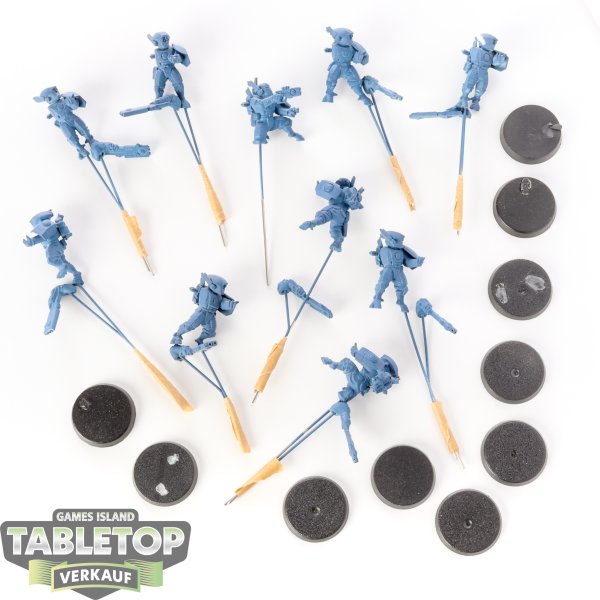 Tau Empire - 10 x Fire Warriors Strike Team - teilweise gebaut