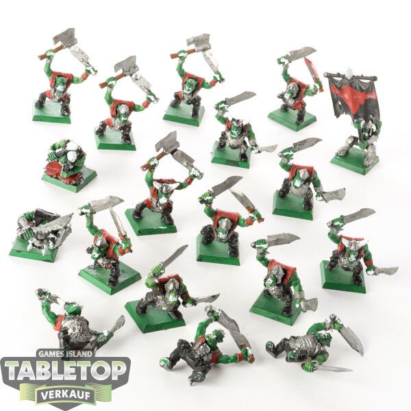 Orruk Warclans - 18 Orc Boyz, klassisch - bemalt