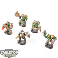 Orks - 5 Nobz - bemalt