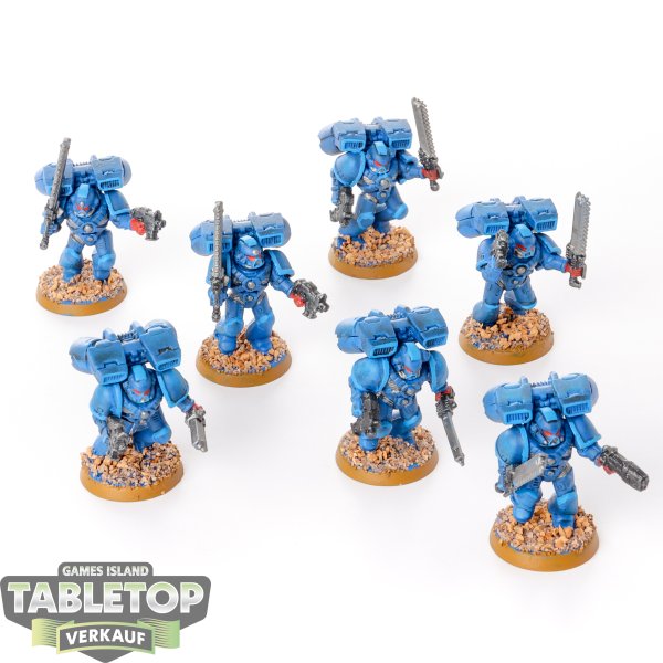 Space Marines - 7 x Assault Squad klassisch - bemalt