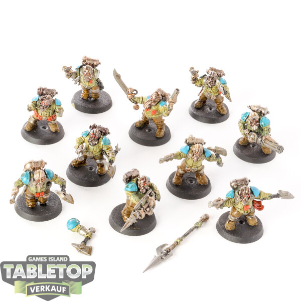 Kharadron Overlords - 10 x Arkanaut Company - teilweise bemalt