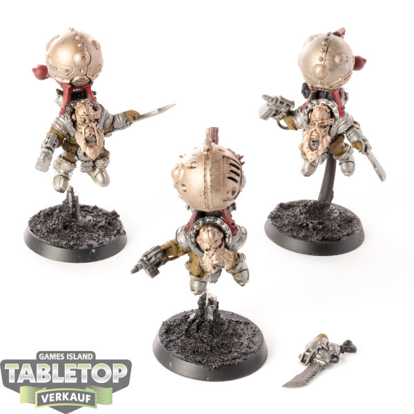 Kharadron Overlords - 3 x Endrinriggers - teilweise bemalt