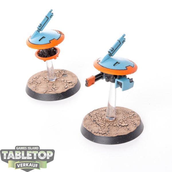 Tau Empire - 2 - Tactical Drones - bemalt