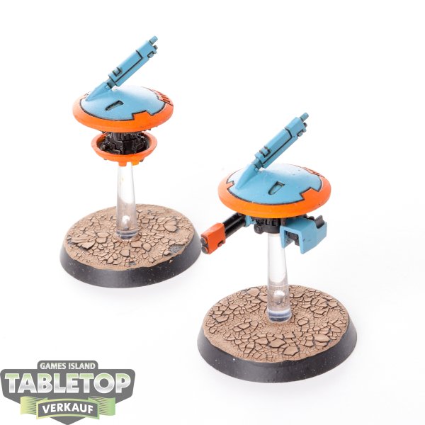 Tau Empire - 2 - Tactical Drones - bemalt