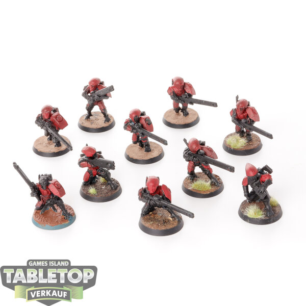 Tau Empire - 10 - Fire Warriors - bemalt