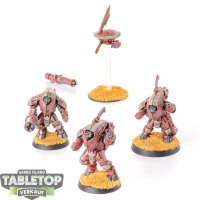 Tau Empire - 3 x XV25 Stealth Battlesuits - bemalt