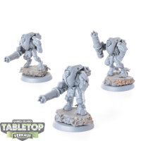 Tau Empire - 3 - XV25 Stealth Battlesuits - unbemalt