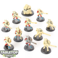 Tau Empire - 10 x Fire Warriors  - teilweise bemalt