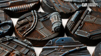 GamersGrass - Spaceship Corridor Bases - Round 32mm (x8)