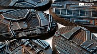 GamersGrass - Spaceship Corridor Bases - Oval 60mm (x4)