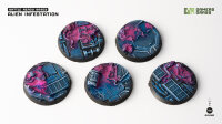 GamersGrass - Alien Infestation Bases - Round 40mm (x5)