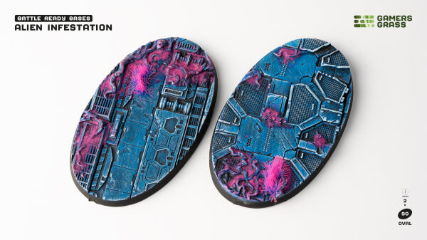 GamersGrass - Alien Infestation Bases - Oval 90mm (x2)