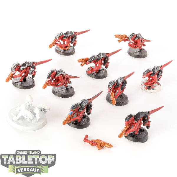 Tyraniden -  12 x Termagant Brood & 1 Ripper Swarm klassisch - teilweise bemalt