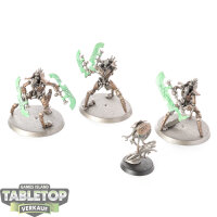 Necrons - 3 x Skorpekh Destroyers & Plasmacyte - bemalt