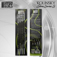 Green Stuff World - SILVER SERIES (S) - Kolinsky Brush Set (Serie-S)