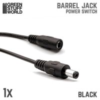 Green Stuff World - Barrel Jack Power Switch - Black