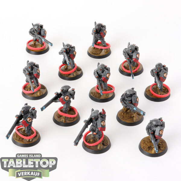 Tau Empire - 12 - Fire Warriors  - bemalt