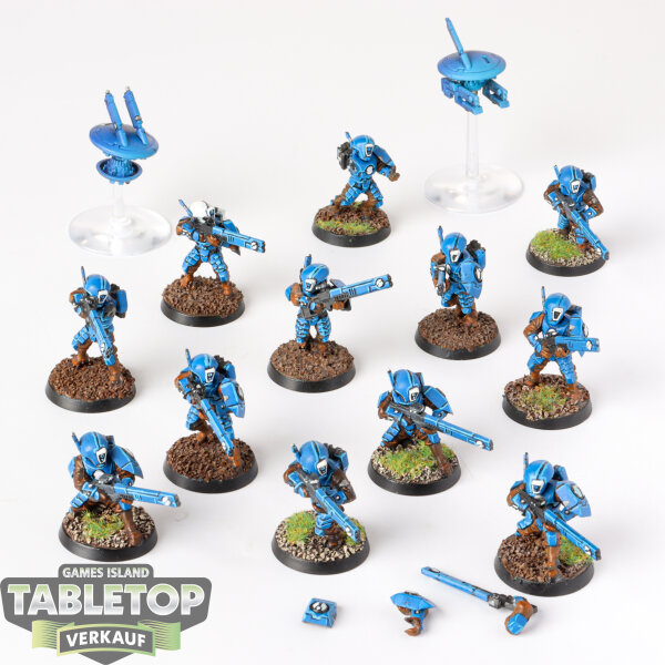 Tau Empire - 12 x Fire Warriors klassisch - bemalt