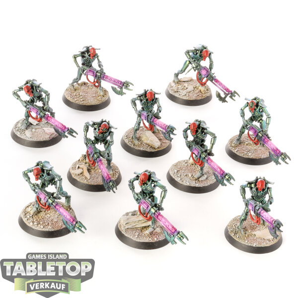 Necrons - 10 Warriors - bemalt