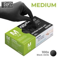 Green Stuff World - Black Nitrile Gloves - Medium