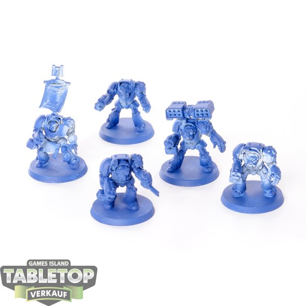 Space Marines - 5 x Terminator Squad klassisch - teilweise bemalt