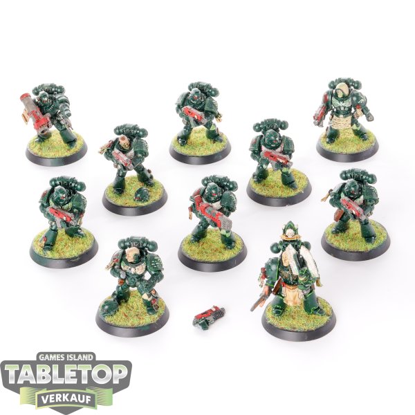 Dark Angels - 10 x Tactical Squad klassisch - bemalt