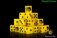 Baron of Dice - Warp Cheese 16mm Round Corner Dice (25)