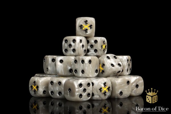 Baron of Dice - Storm Ravens 16mm Round Corner Dice (25)