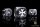 Baron of Dice - Knight Templar, Black 16mm Round Corner Dice (25)