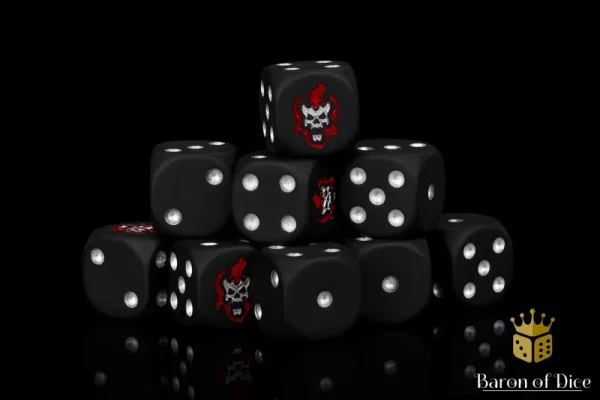 Baron of Dice - Hell Bearers 16mm Round Corner Dice (25)