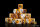 Baron of Dice - Lightning Hammer, Golden Hues 16mm Round Corner Dice (25)