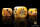 Baron of Dice - Lightning Hammer, Golden Hues 16mm Round Corner Dice (25)