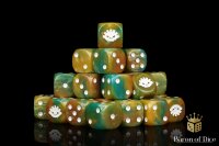 Baron of Dice - Aztec Lizard 16mm Round Corner Dice (25)