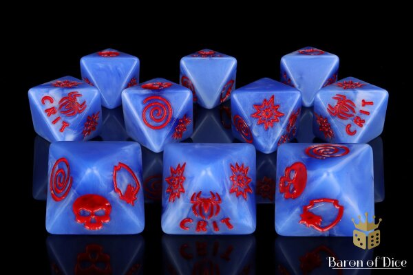 Baron of Dice - Heroic Spider D8 Dice Set (10)