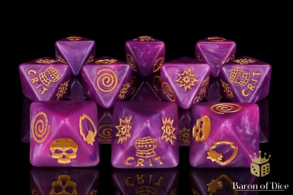 Baron of Dice - Power Fist D8 Dice Set (10)