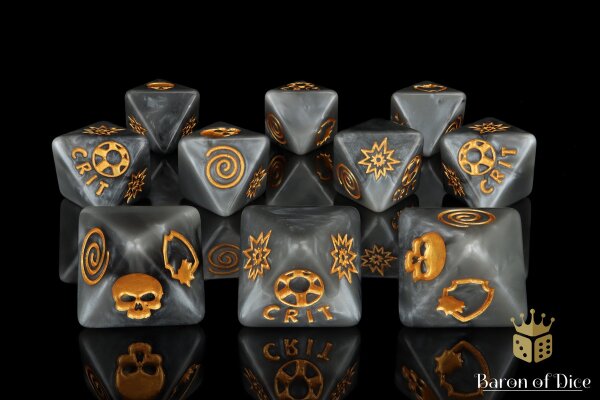 Baron of Dice - The Dark Sons D8 Dice Set (10)