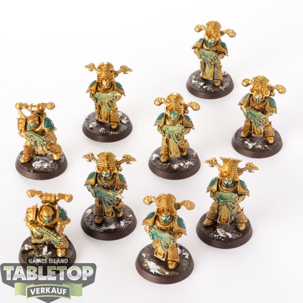 Thousand Sons - 9 Rubric Marines - bemalt