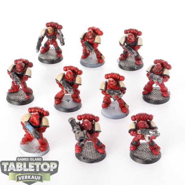 Space Marines - 10 Tactical Squad - teilweise bemalt