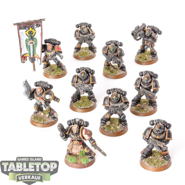 Space Marines - 10 Tactical Marines klassisch - teilweise bemalt