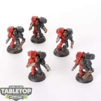 Space Marines - 5 Assault Marines - bemalt