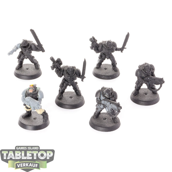 Space Marines - 6 Scouts  - teilweise bemalt