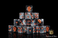 Baron of Dice - Day of the Dead, Orange Coffin 16mm...