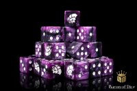 Baron of Dice - Alien, Purple & White 16mm Square...