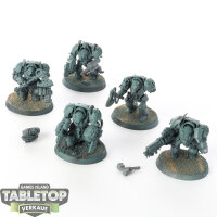 Space Wolves - 5 x Wolf Guard Terminators - grundiert