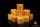 Baron of Dice - Men of the East, Crossed Pikes 16mm Square Corner Dice (25)