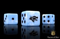 Baron of Dice - Frost Wolf 16mm Square Corner Dice (25)