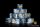 Baron of Dice - Golden Tome 16mm Square Corner Dice (25)