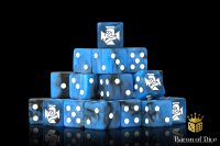 Baron of Dice - Military (White / Blue) 16mm Square...
