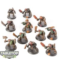 Orks - 11 - Ork Boyz - teilweise bemalt