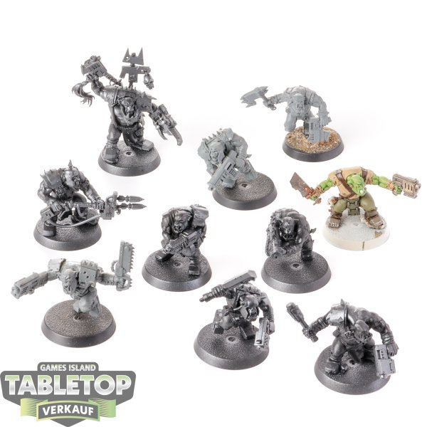 Orks - 10 - Boyz - teilweise bemalt